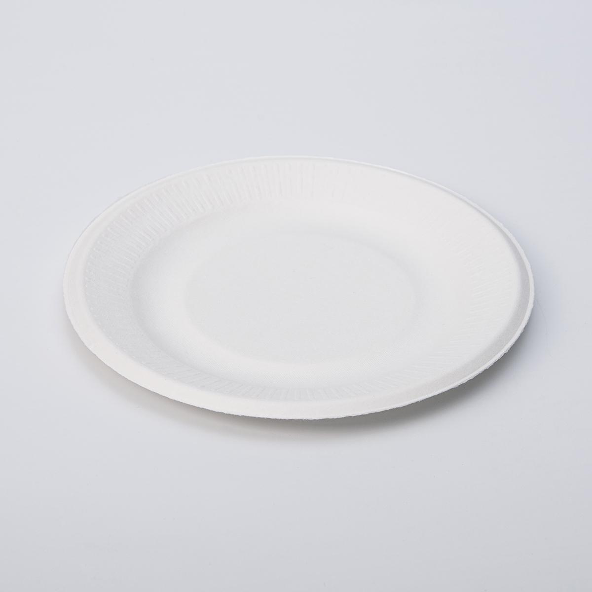 Тарілка одноразова десертна, із цукрової тростини, 115мм